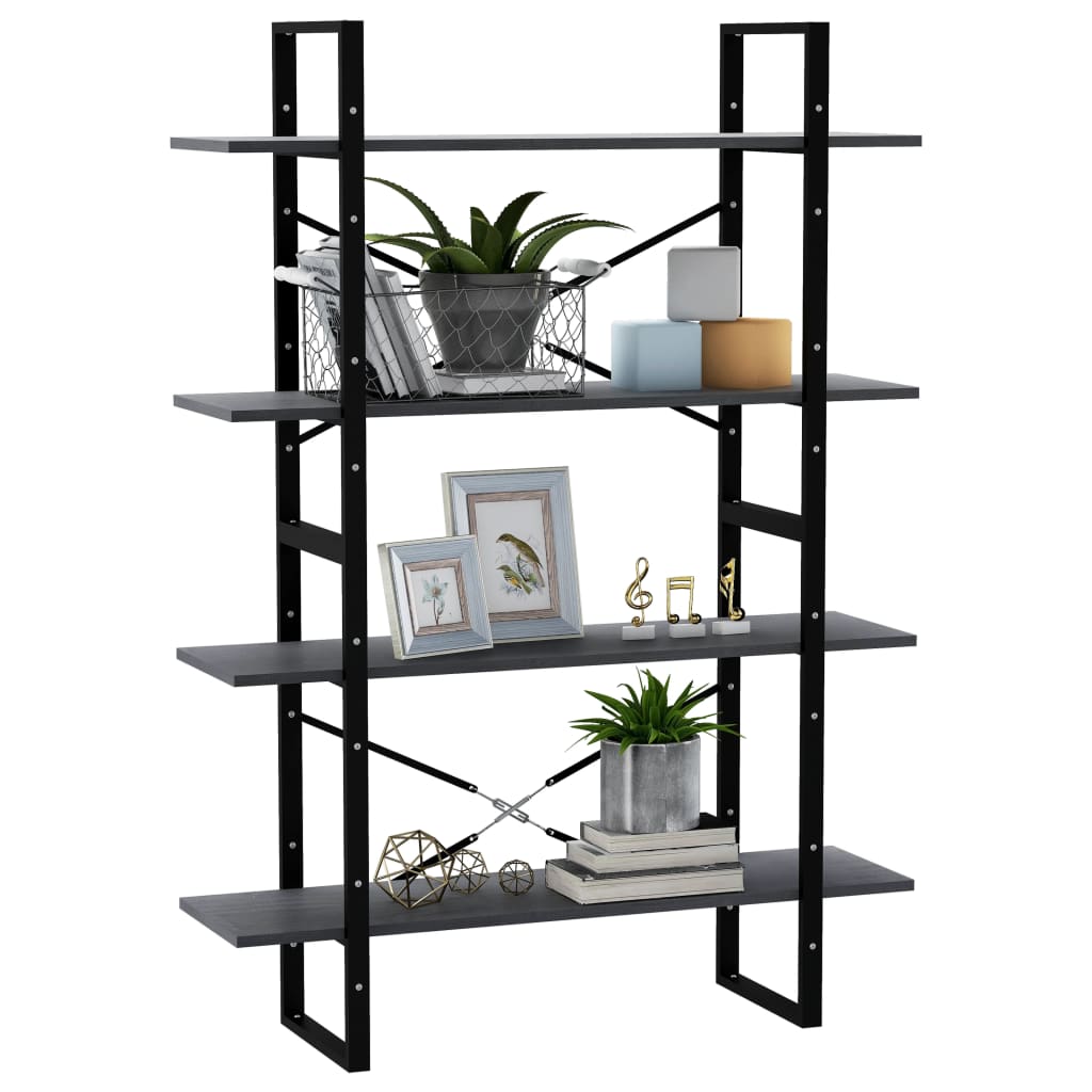 Bücherregal 2 Fächer Weiß 100x30x70 cm Holzwerkstoff