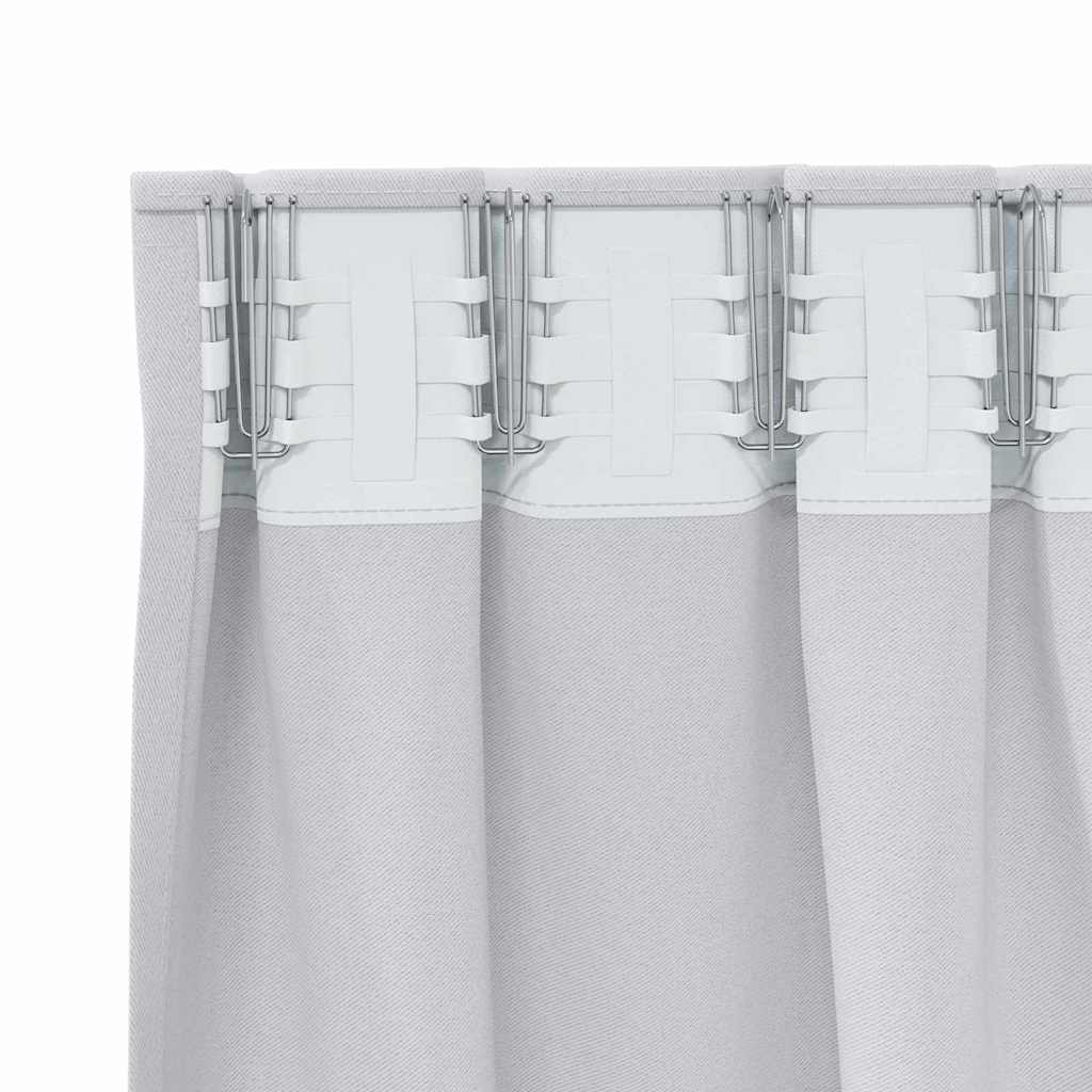 Verdunkelungs-Vorhänge mit Ringen 2 pcs Beige 140 x 140 cm