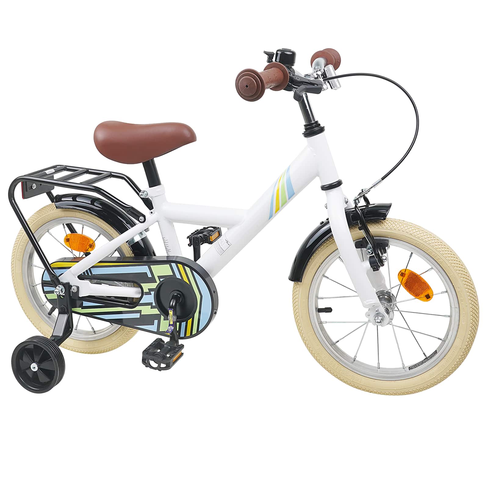 Kinderfahrrad 12 Zoll für 2-4 Jahre alt Schwarz