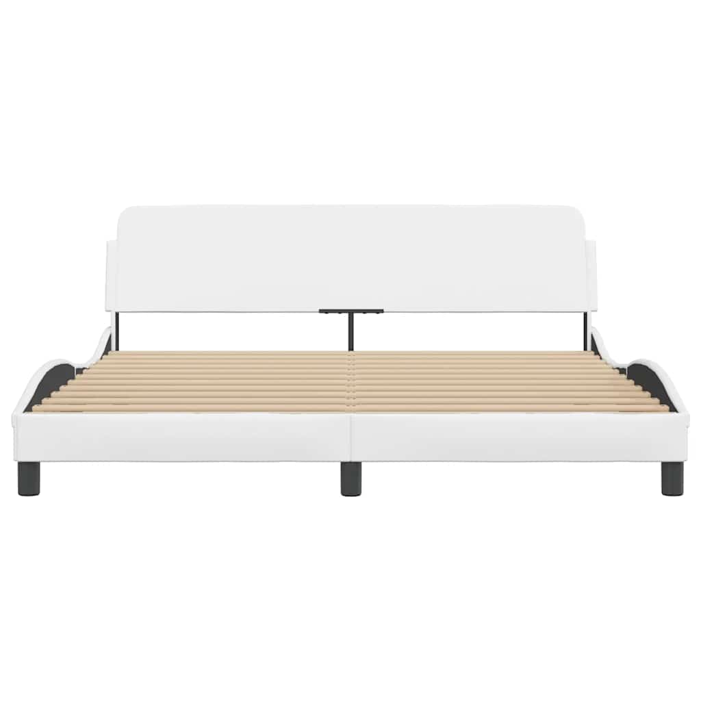 Bettgestell "Dover" Schwarz 80x200 cm Kunstleder