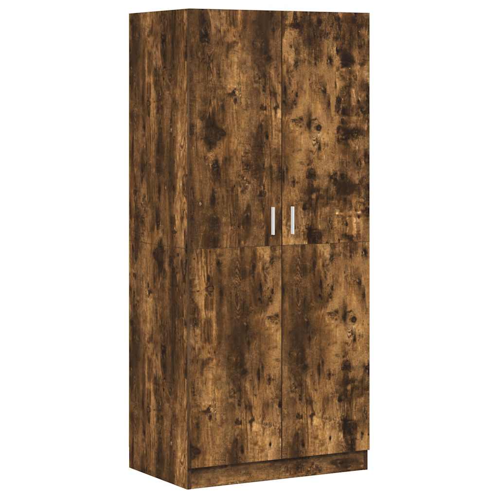 Kleiderschrank Weiß 80x52x180 cm Holzwerkstoff