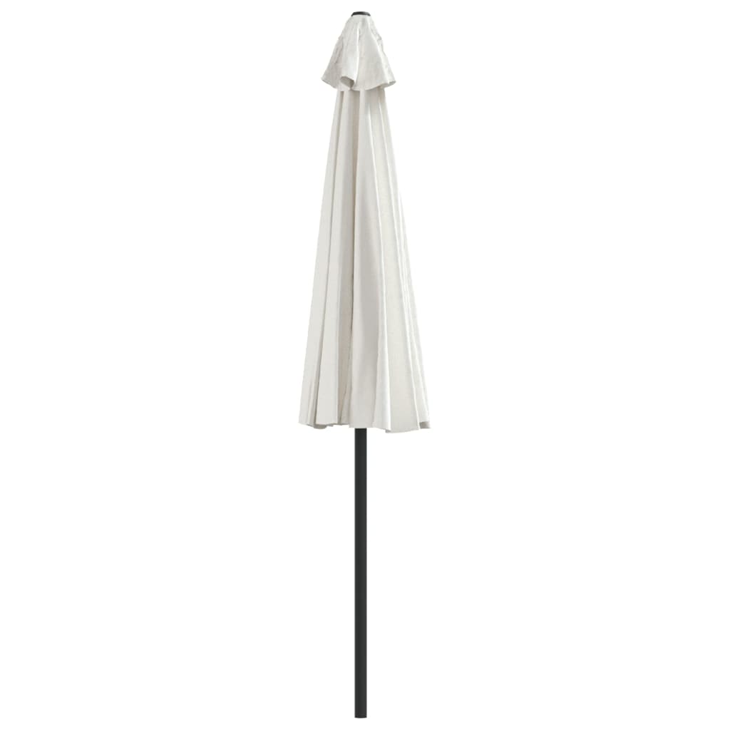 Balkon-Sonnenschirm Alu-Mast Bordeauxrot 270x144x222cm Halbrund