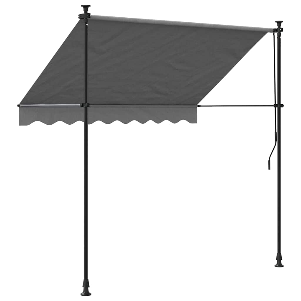 Einziehbare Markise Handbetrieben 150 cm Anthrazit