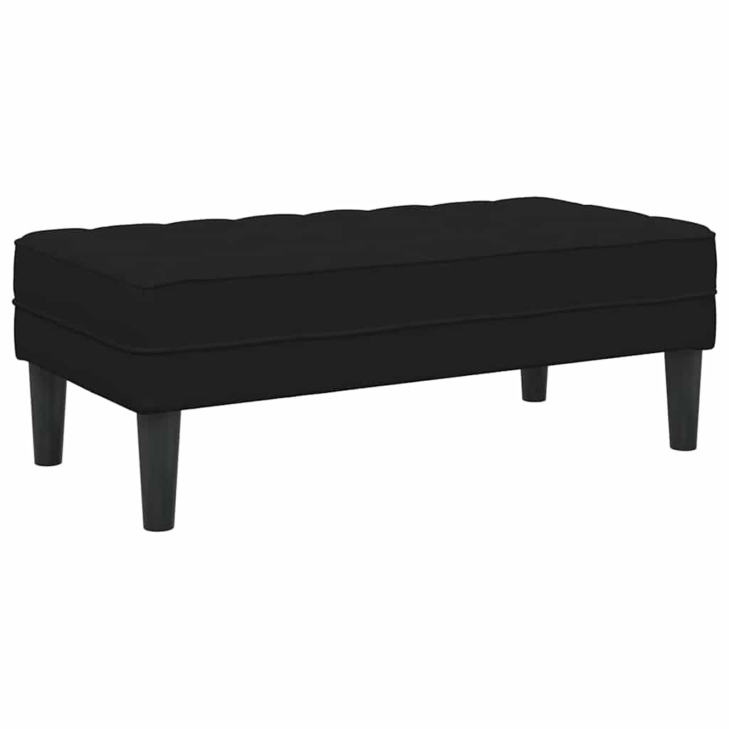 Bank mit Kissen Hellgrau 113 x 57 x 39 cm Samt
