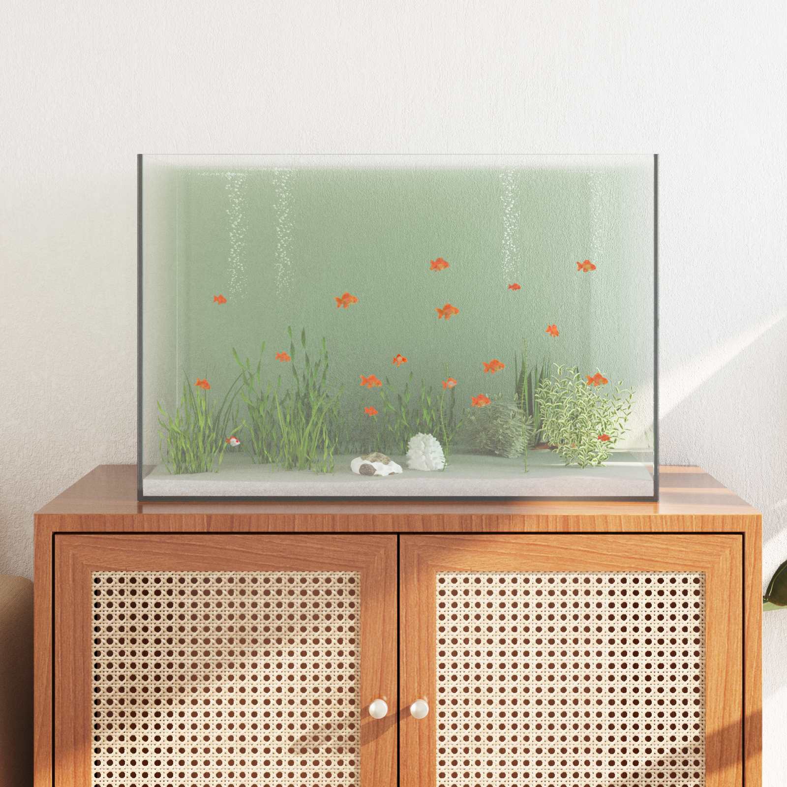 Aquarium mit Speicher Transparent 30 x 20 x 20 cm Glas