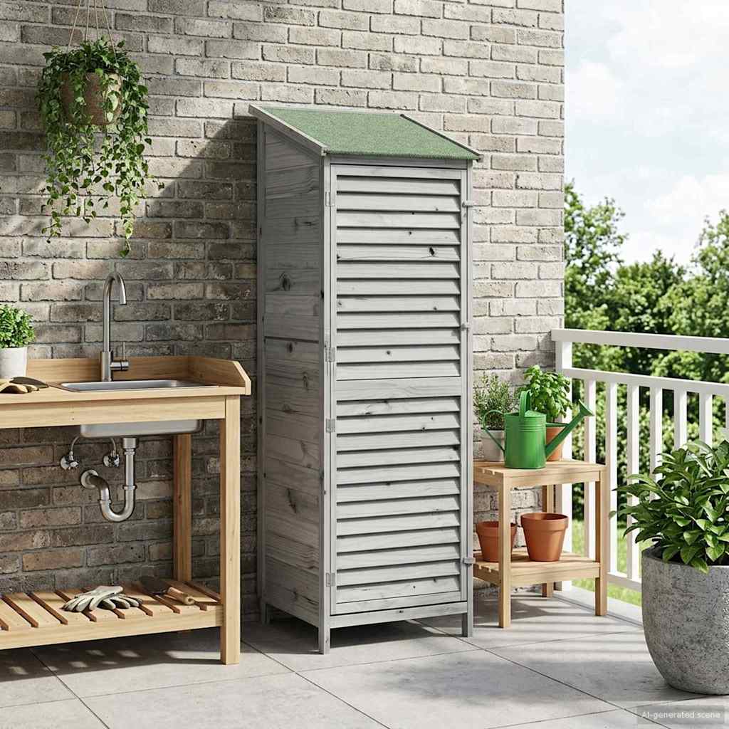 Gartenschuppen Natur 59 x 56 x 113,5 cm Massivholz aus Fichte
