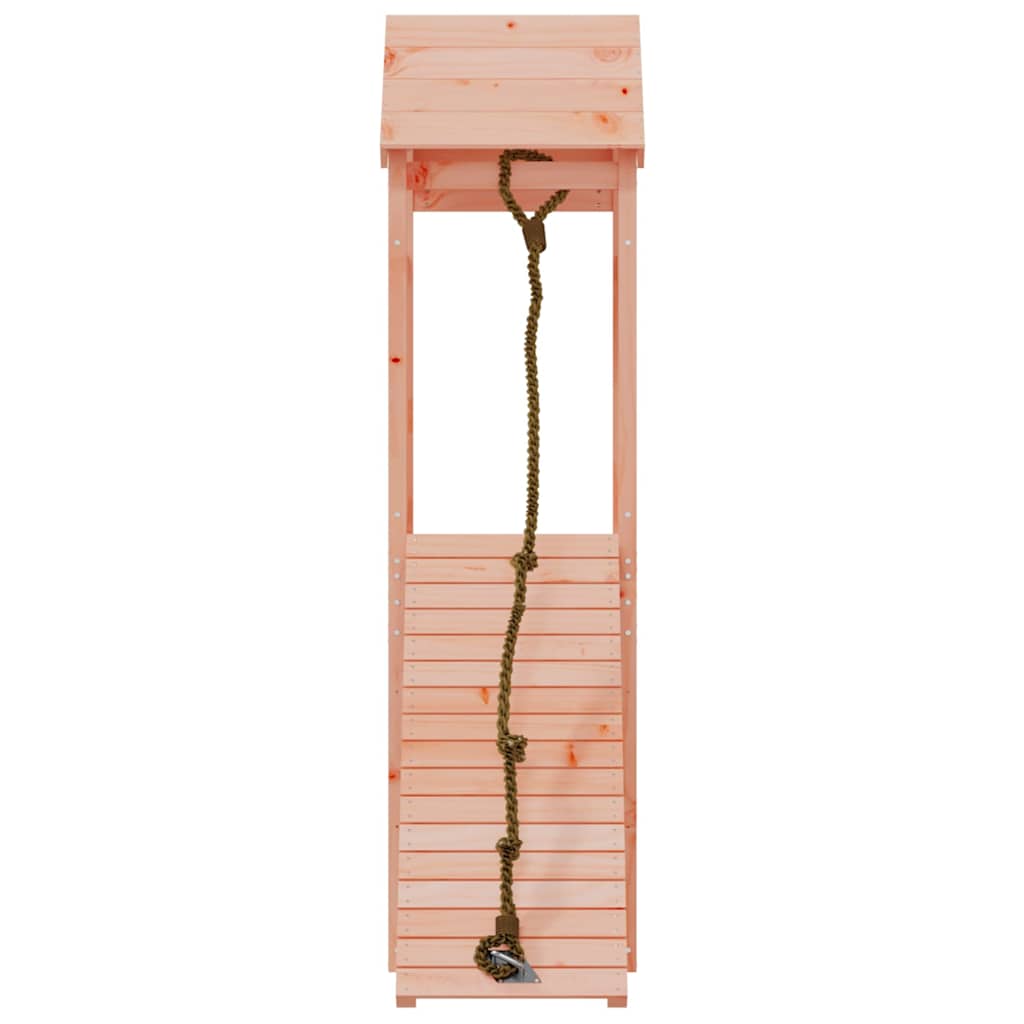 Spielturm mit Kletterwand Massivholz Kiefer