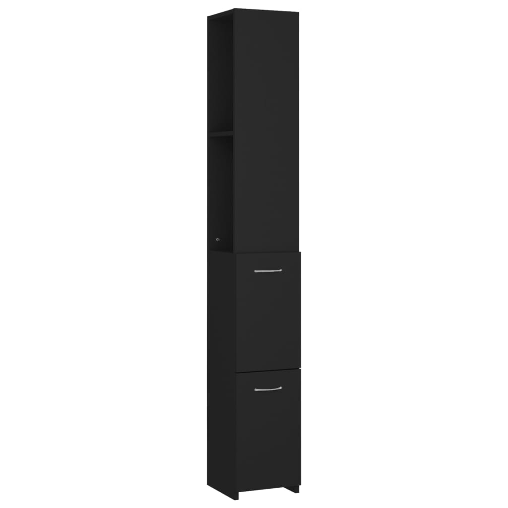 Badschrank Weiß 25x26,5x170 cm Holzwerkstoff