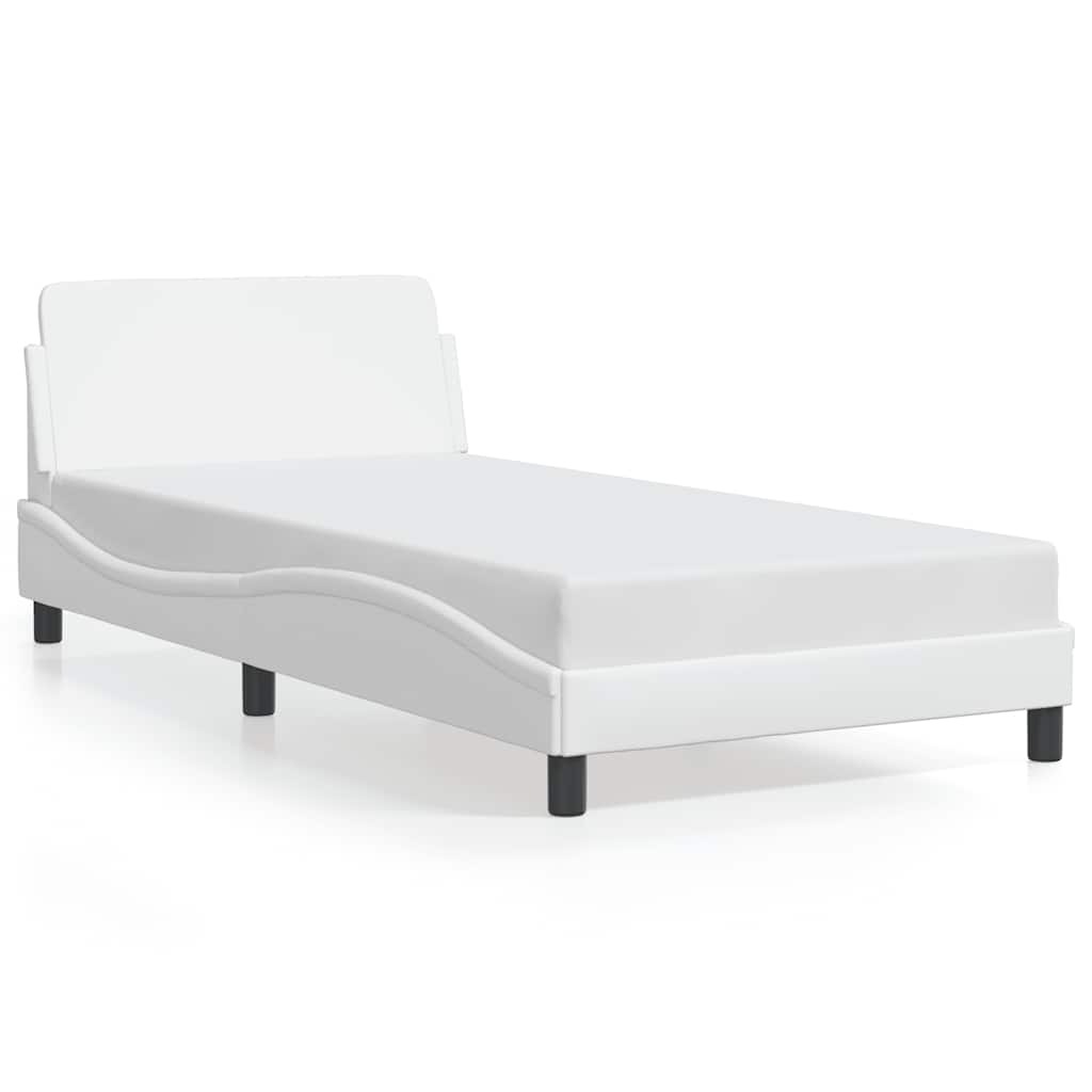 Bettgestell "Dover" Schwarz 100x190 cm Kunstleder
