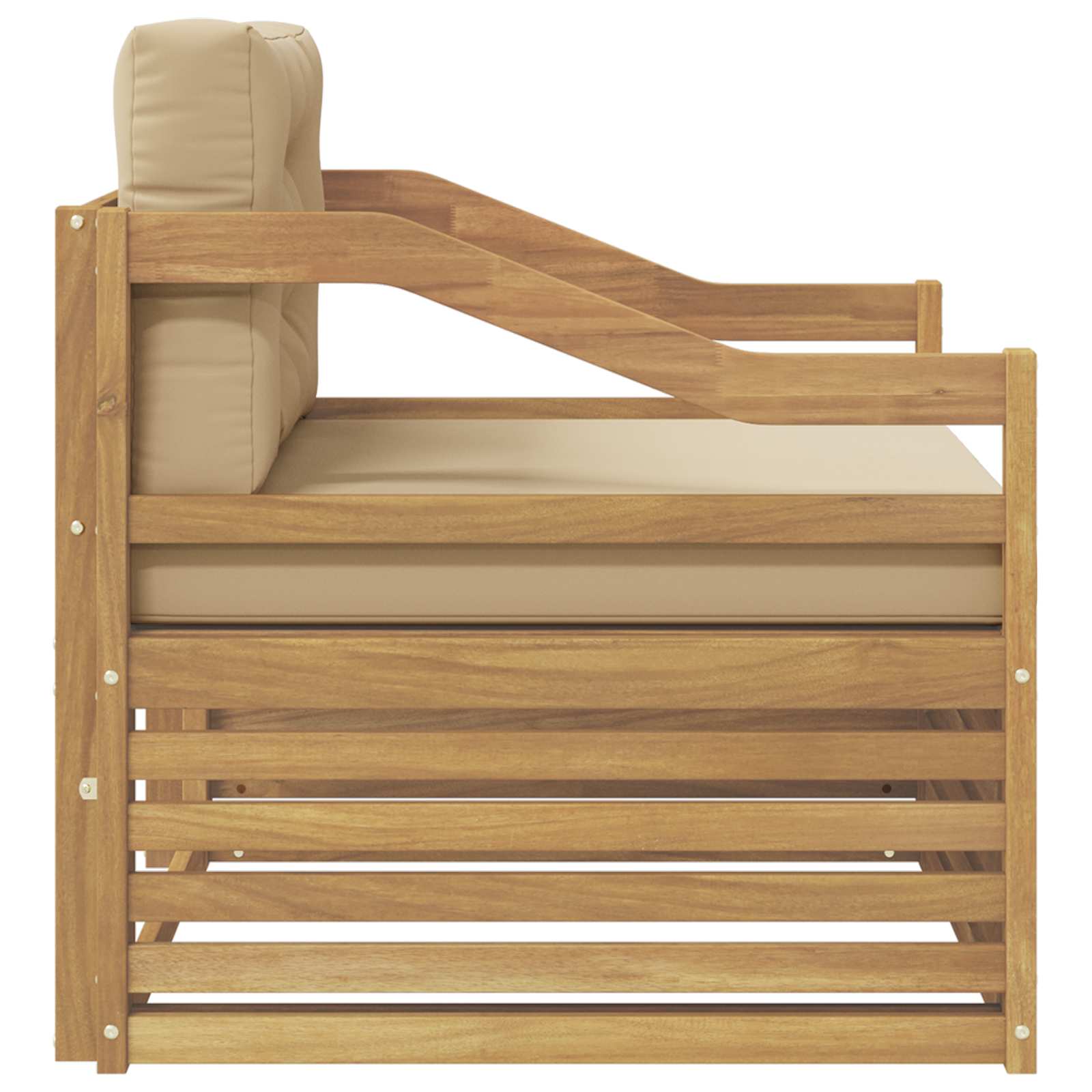 2 Stück Outdoor-Sofa Natur