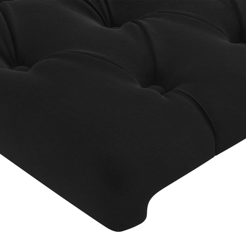 Kopfteil Hellgrau 80x7x118/128 cm Samt
