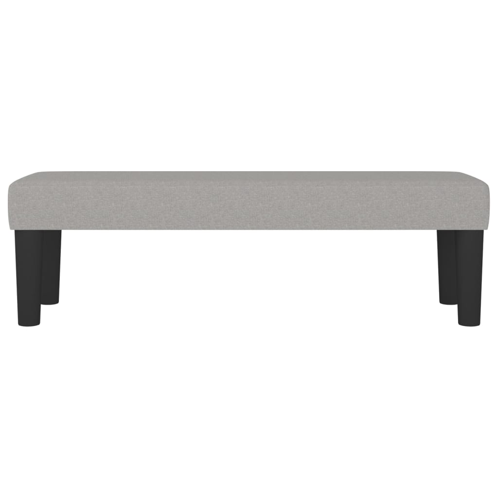 Sitzbank Hellgrau 70x30x30 cm Stoff