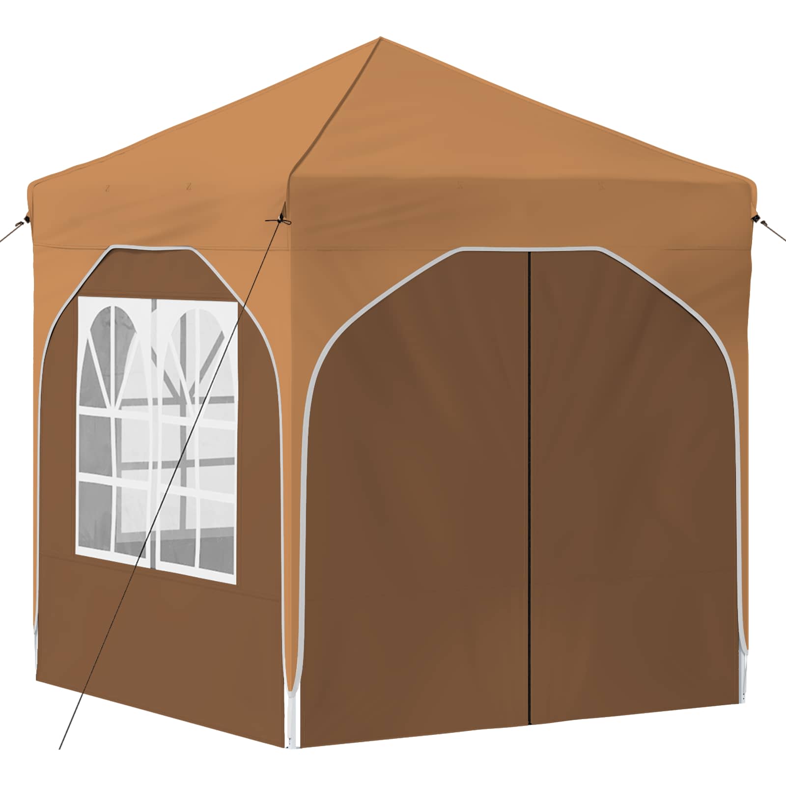 Pop-up Partyzelt 194 x 194 x 245 cm Creme