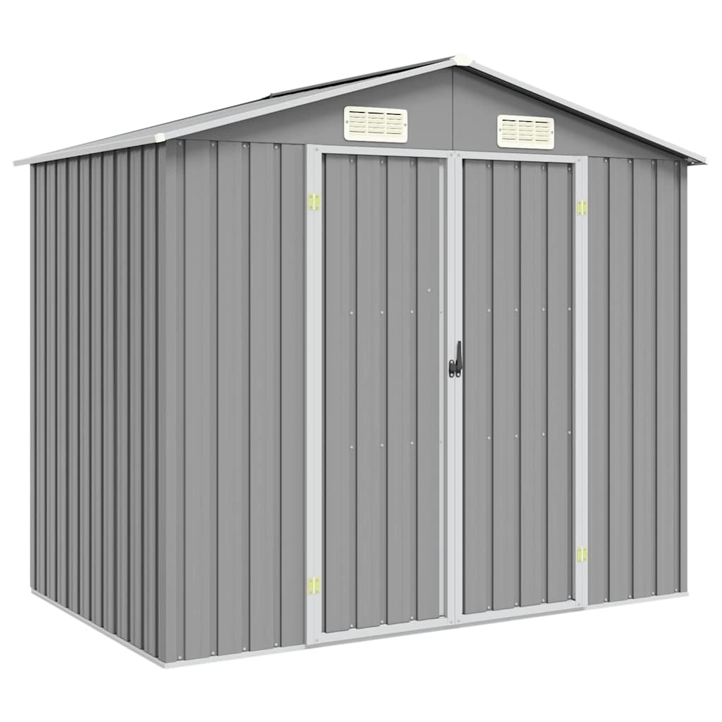 Gerätehaus Grün 205x129x183 cm Verzinkter Stahl