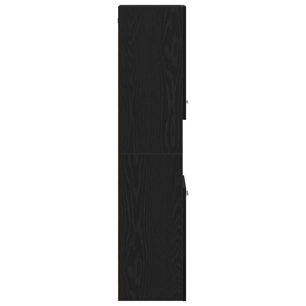 Badezimmerschrank Weiß 30x30x130 cm Holzwerkstoff