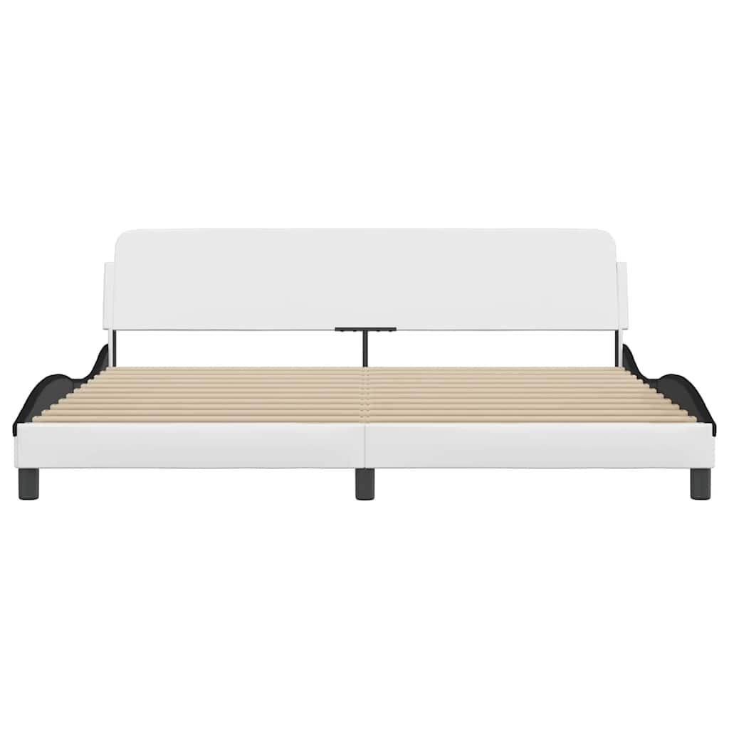 Bettgestell "Dover" Schwarz 80x200 cm Kunstleder