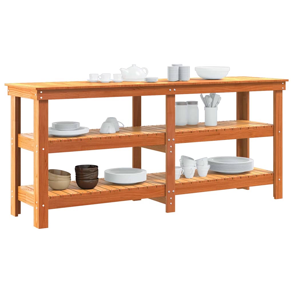 Werkbank 78,5x50x80 cm Massivholz Kiefer