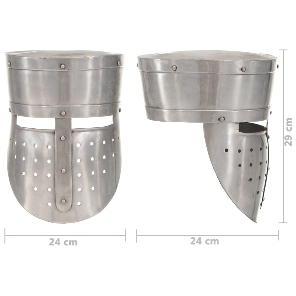 Preußische Pickelhaube Antik Replik für LARP Schwarz Stahl