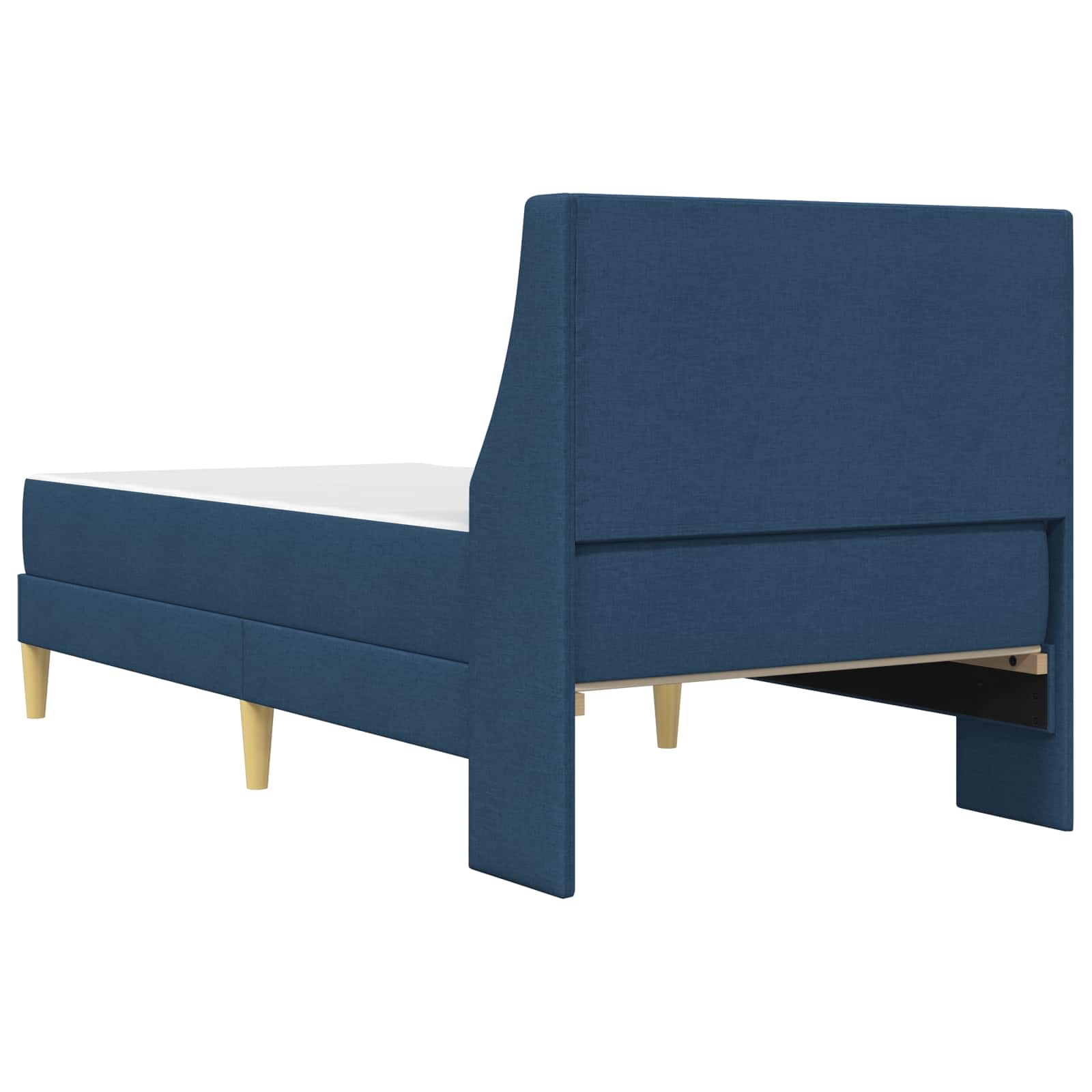 Bettgestell mit Matratze Hellgrau 80x 200 cm Polyester
