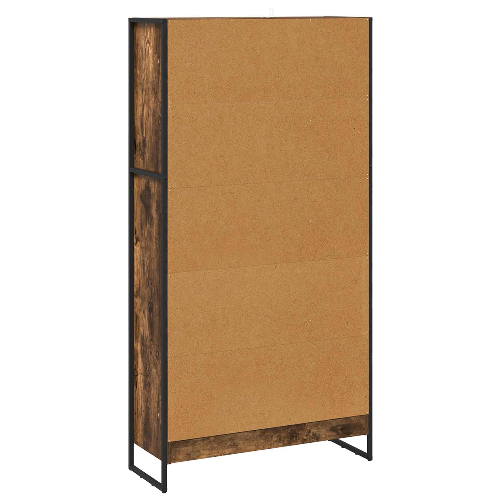 Bücherregal 2 pcs Schwarz Eichen-Optik 60 x 30 x 189,5 cm