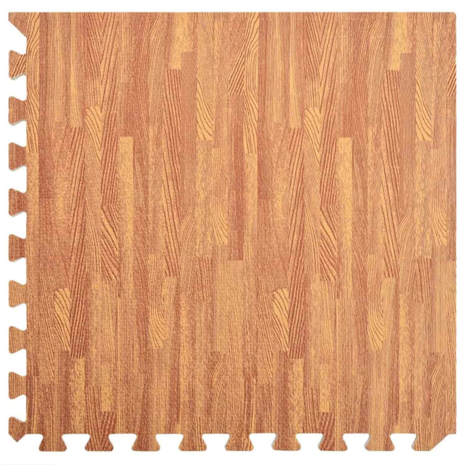 Pool Bodenteppich 6 pcs Schwarz 2,16 ㎡ EVA-Schaum