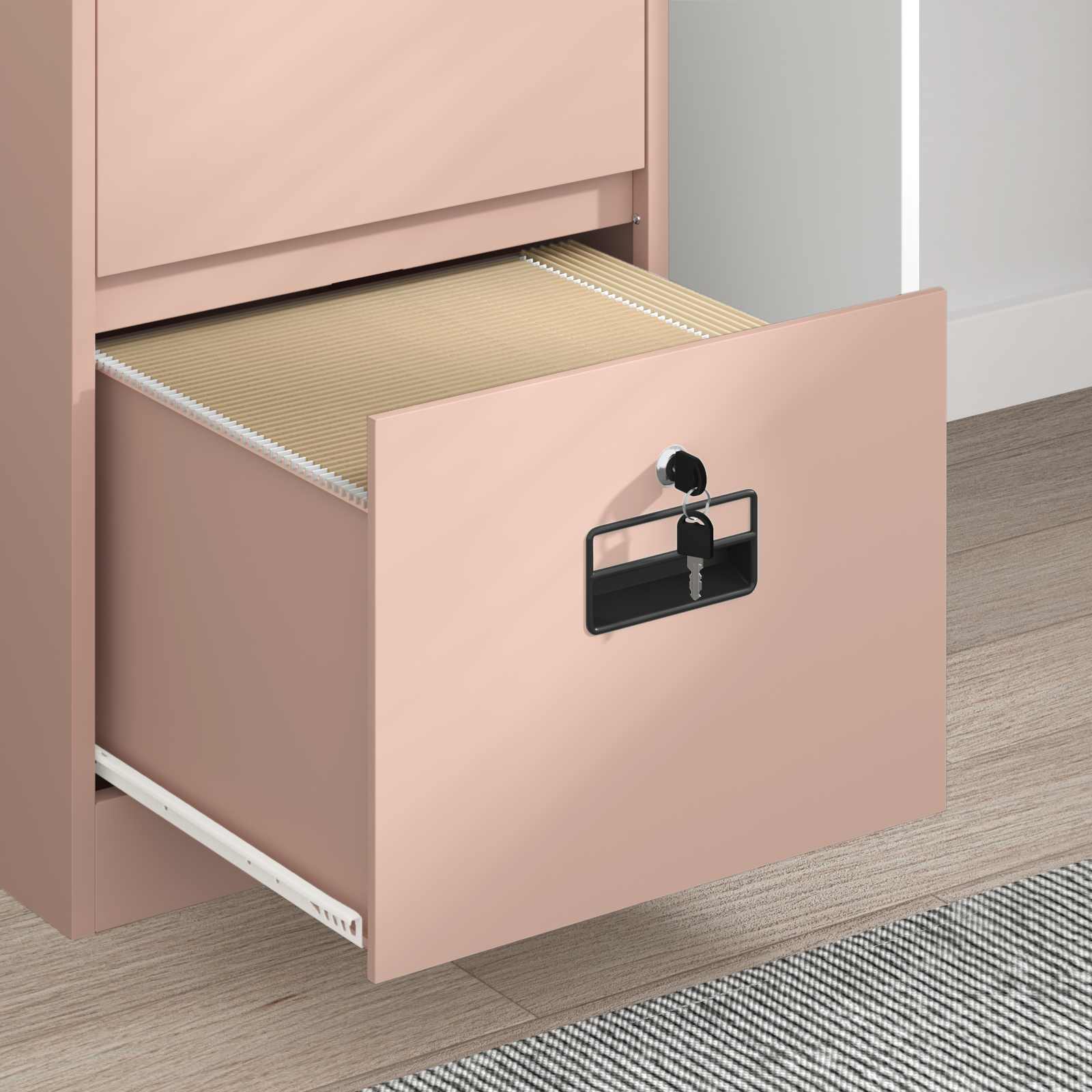 Aktenschrank 2 pcs Schwarz 44 x 50 x 139 cm Kaltgewalzter Stahl