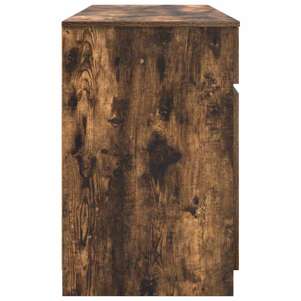 Schreibtisch mit Schubladen Weiß 140 x 49 x 76 cm Holzwerkstoff