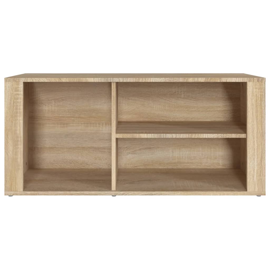 Schuhregal Weiß 100x35x45 cm Holzwerkstoff