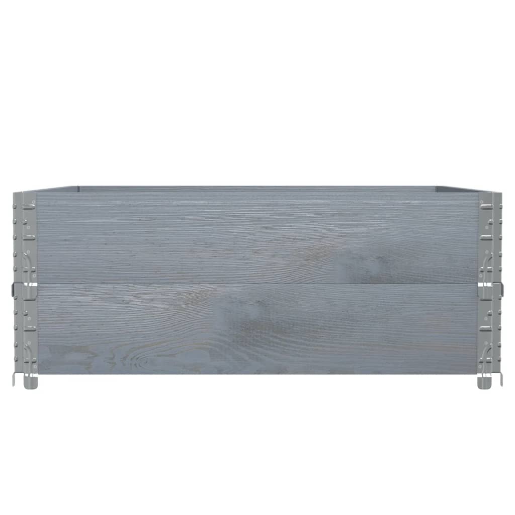 Pflanzkasten Grau 150x100 cm Massivholz Kiefer