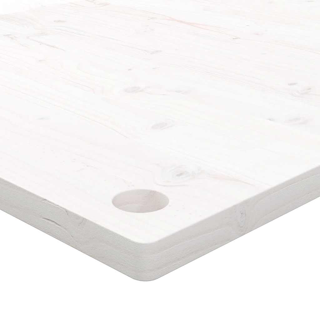 Schreibtischplatte 80x40x2,5 cm Massivholz Kiefer