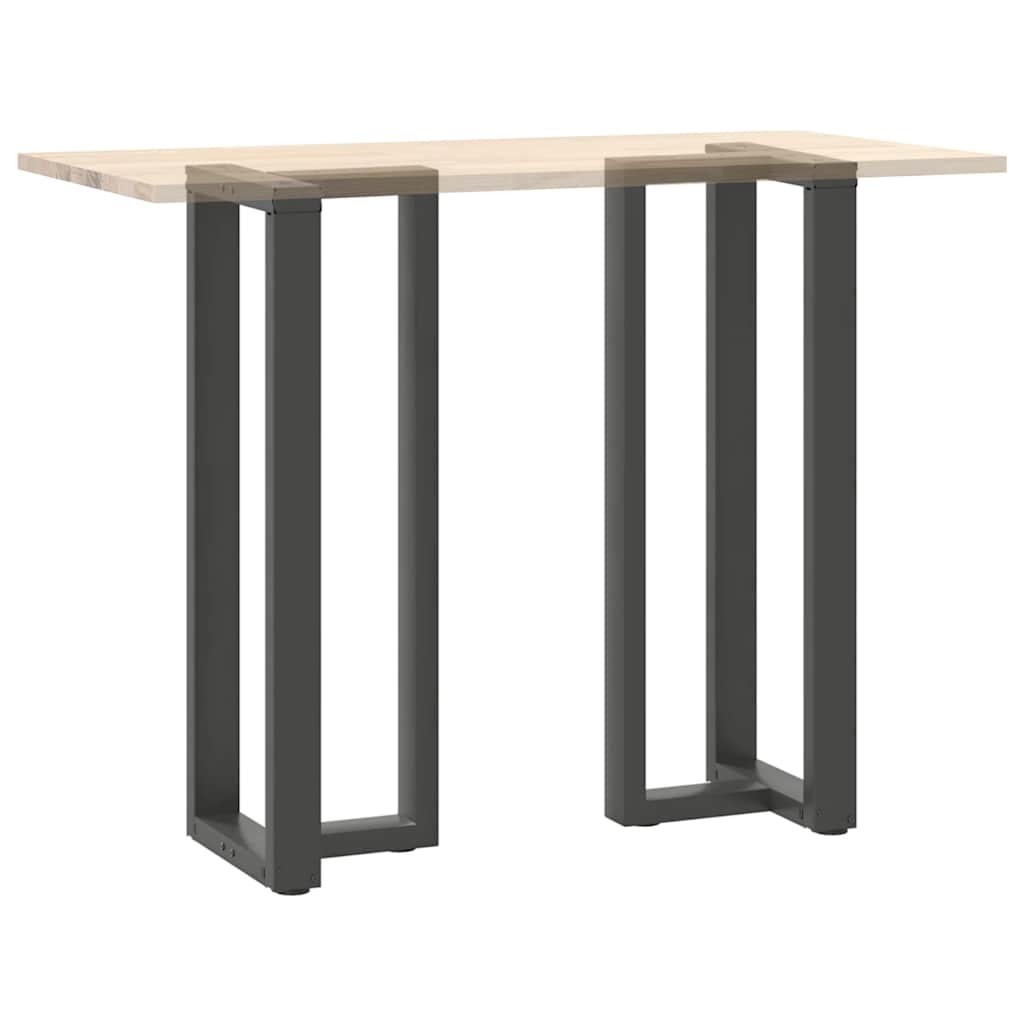 Couchtischbeine T-Form 2 Stk. Schwarz 30x25x(30-31) cm Stahl