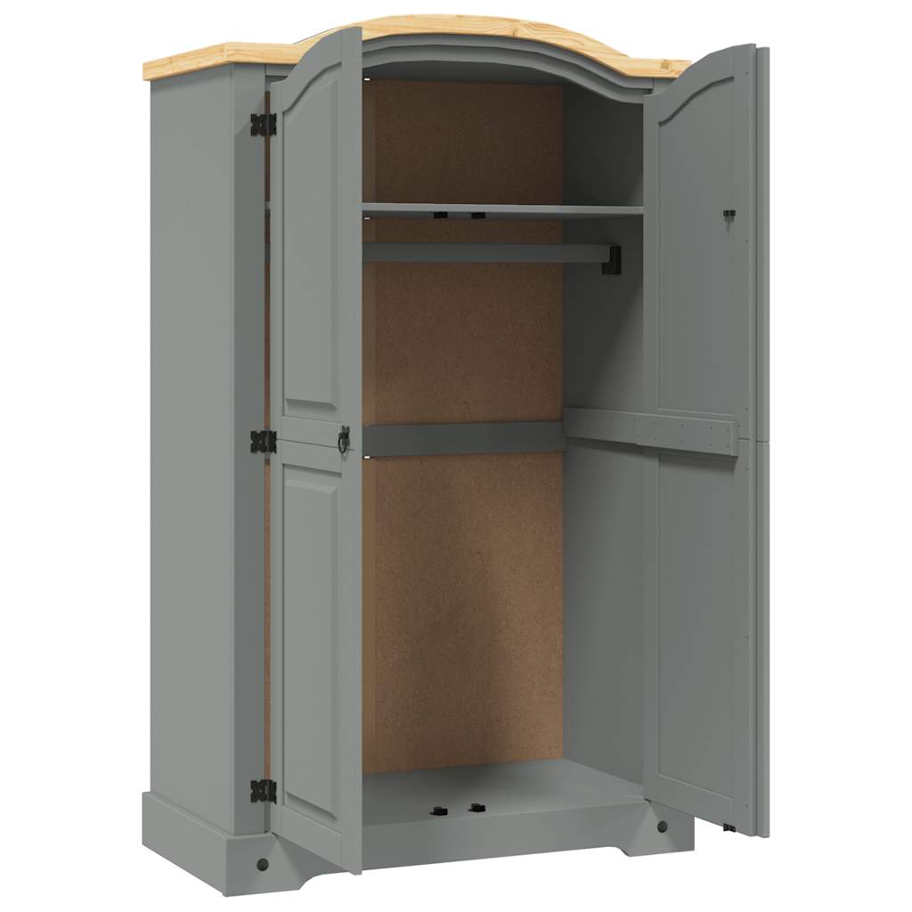 Kleiderschrank Mexiko-Stil Kiefernholz 2 Türen