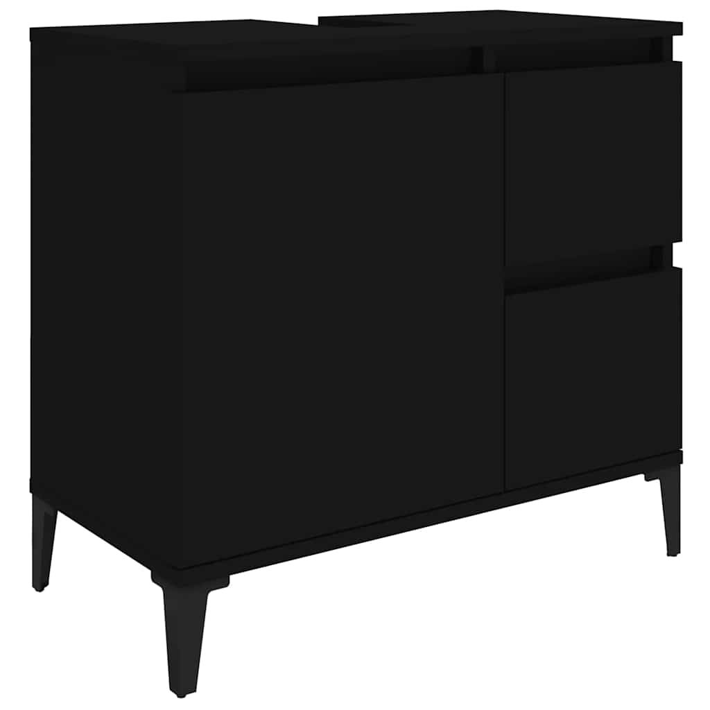 Badschrank Weiß 65x33x60 cm Holzwerkstoff