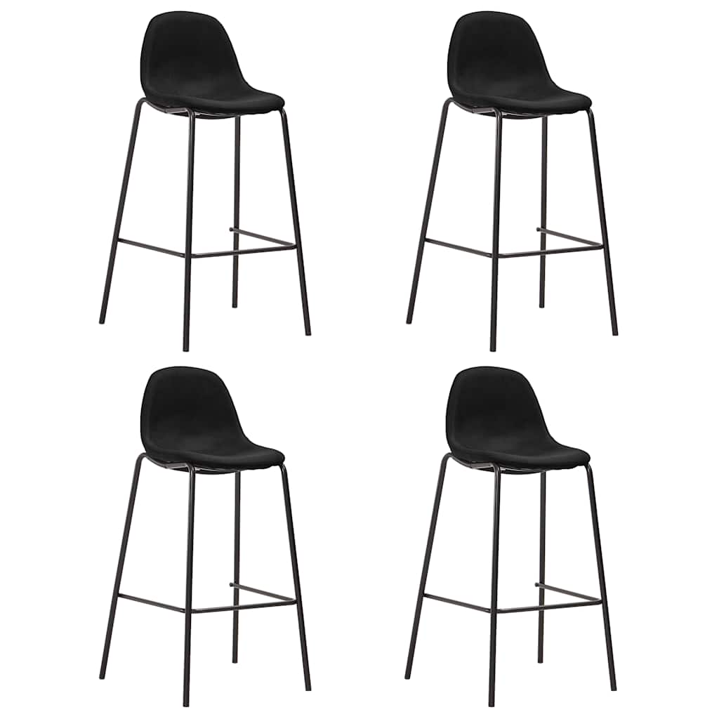 3-tlg. Bar-Set Stoff Dunkelgrau
