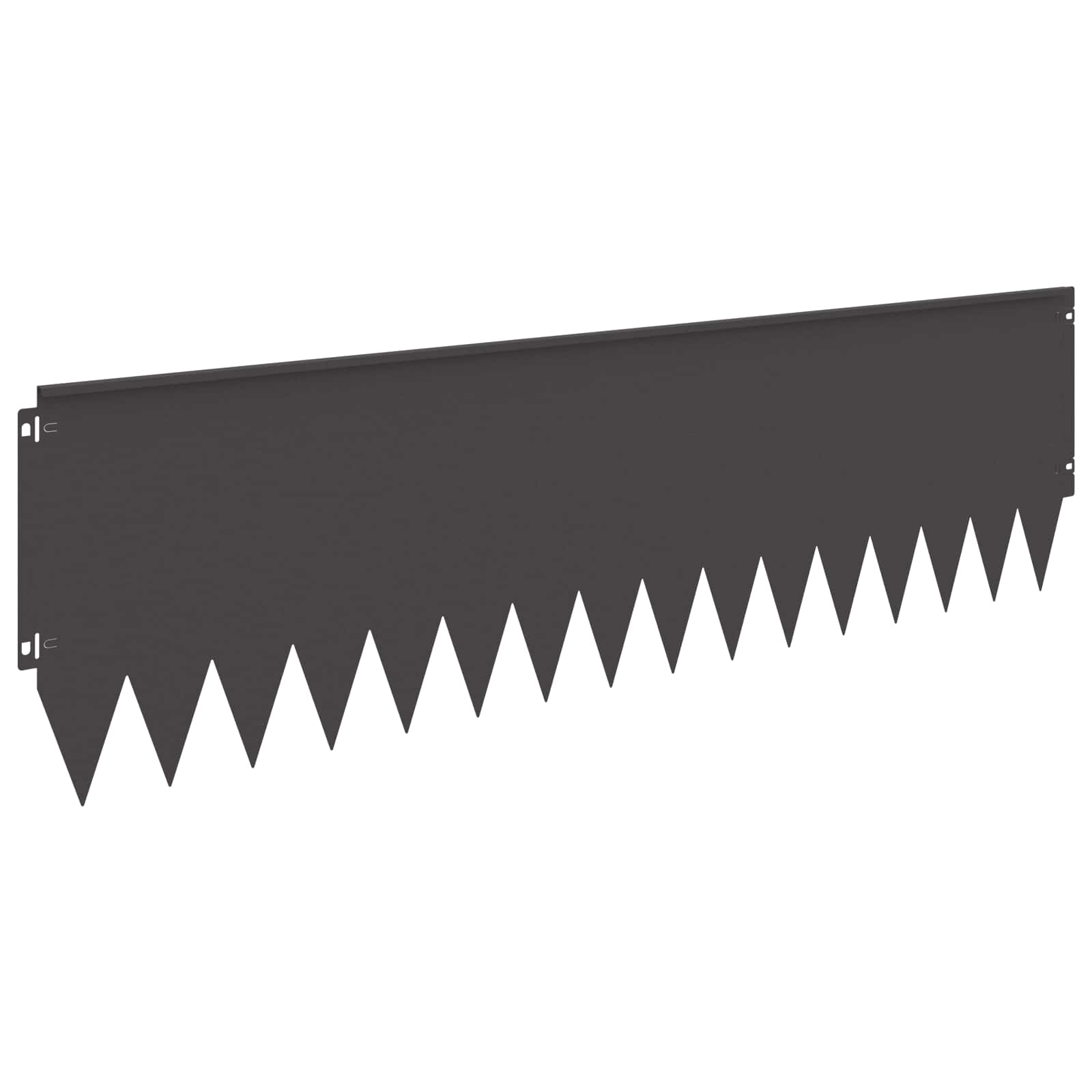 Raseneinfassung 10 pcs 103 x 10 cm Stahl Schwarz