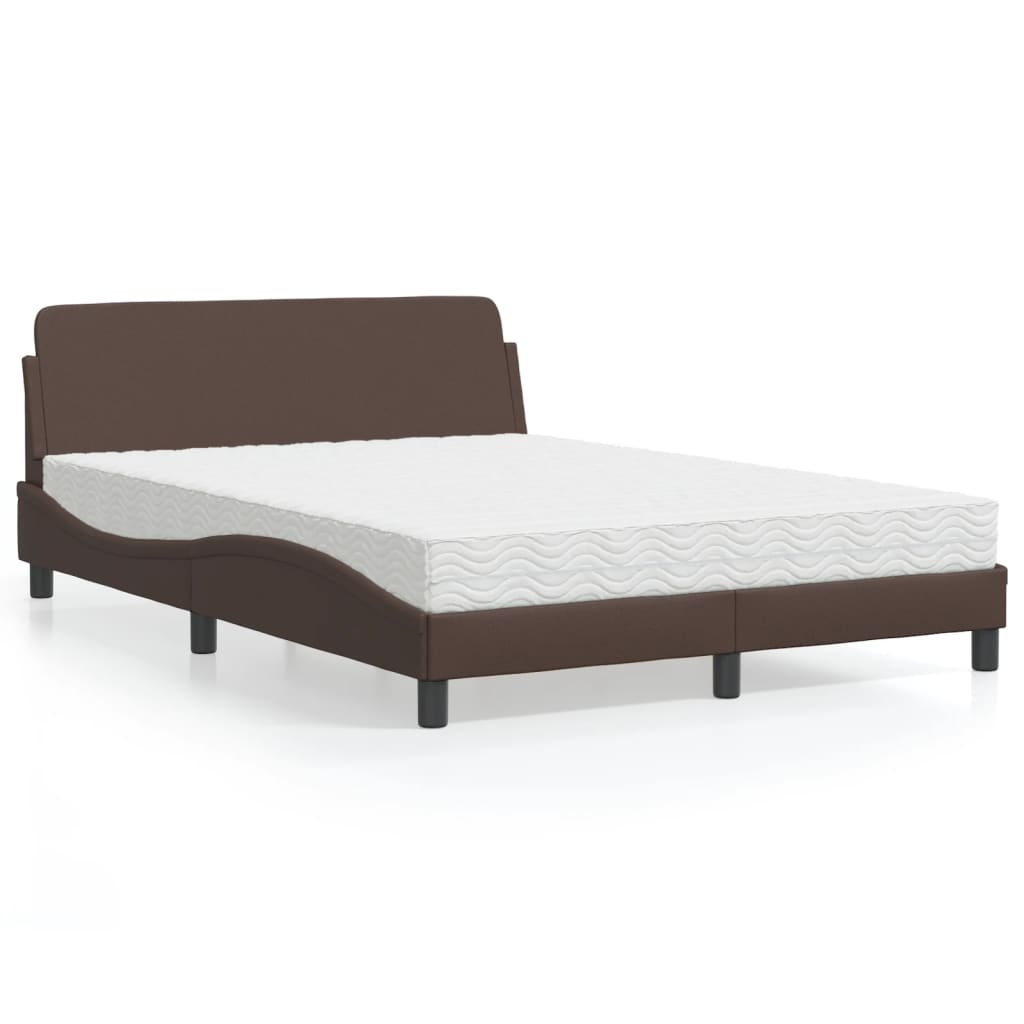 Bett mit Matratze "Dover" Schwarz 80x200 cm Kunstleder