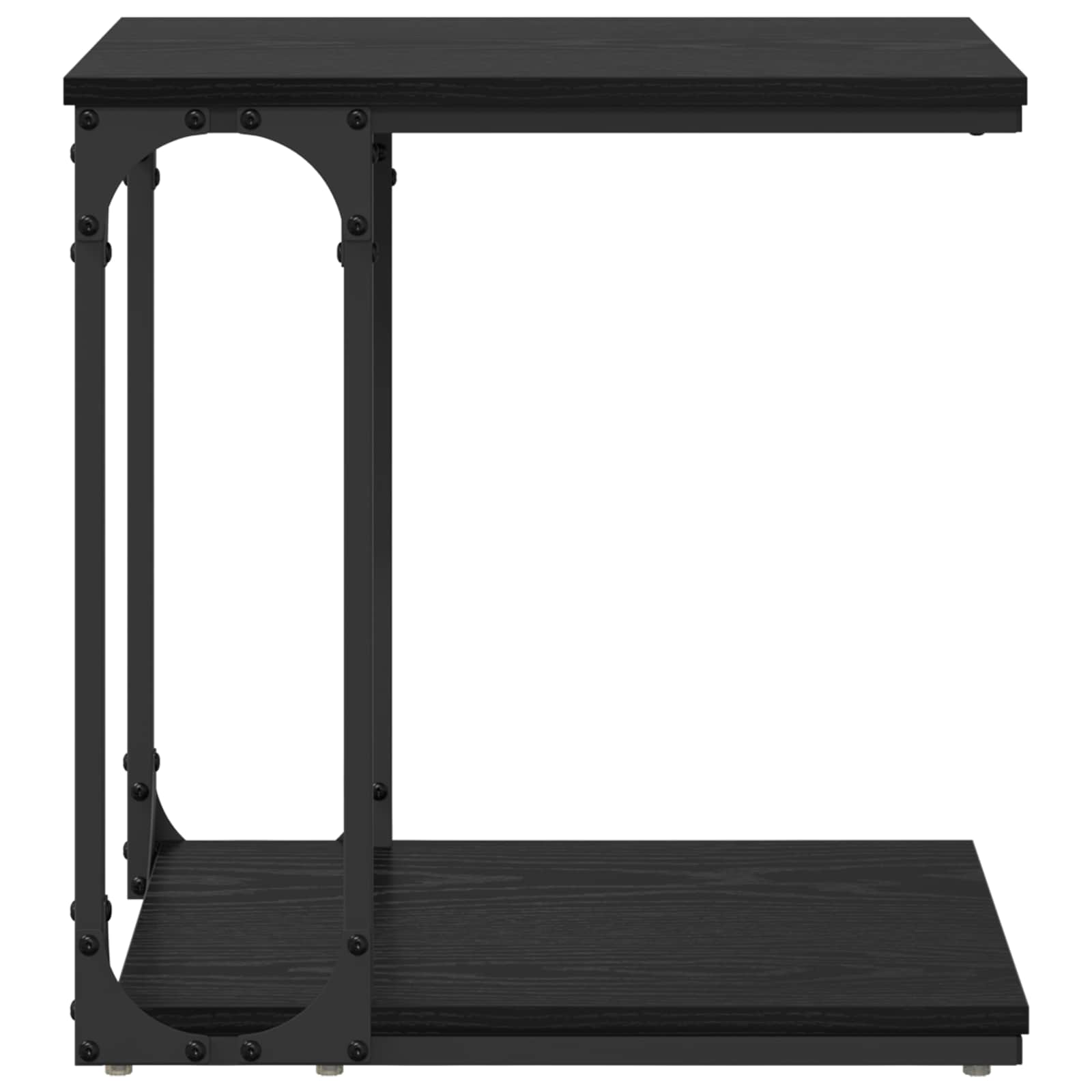 Beistelltisch Schwarz 50x35x52 cm Holzwerkstoff