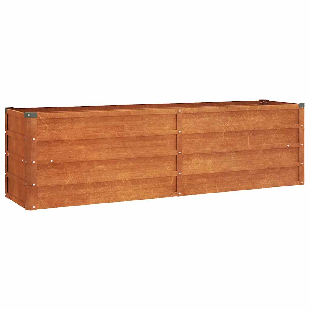 Hochbeet Rostig 100x100x77 cm Cortenstahl
