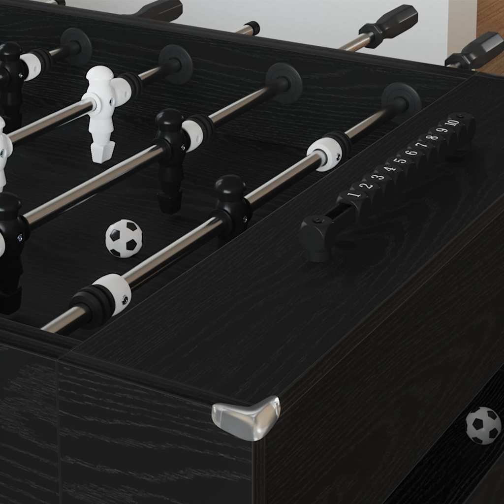 Tischfußballtisch Weiß 146,5 x 74 x 85 cm Holzwerkstoff