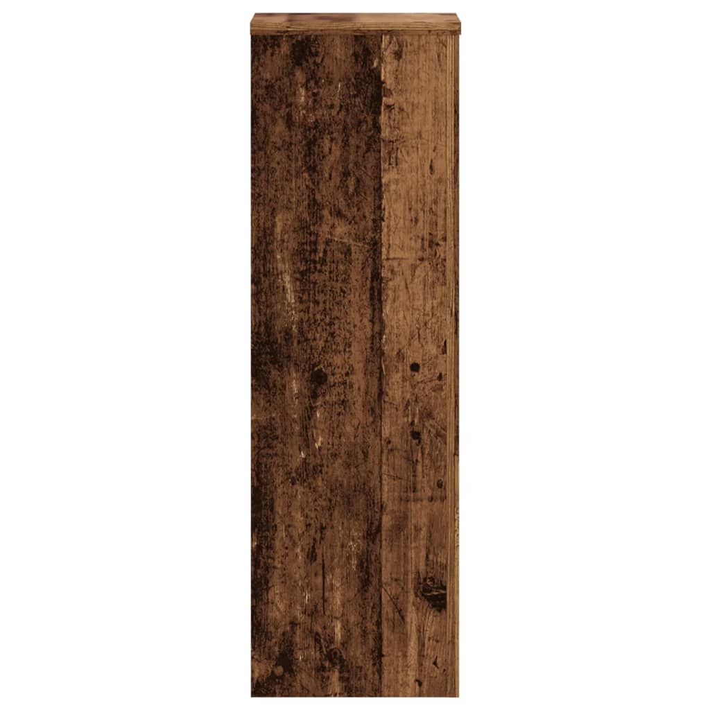 Pflanzenständer 2 Stk. Weiß 33x33x100 cm Holzwerkstoff