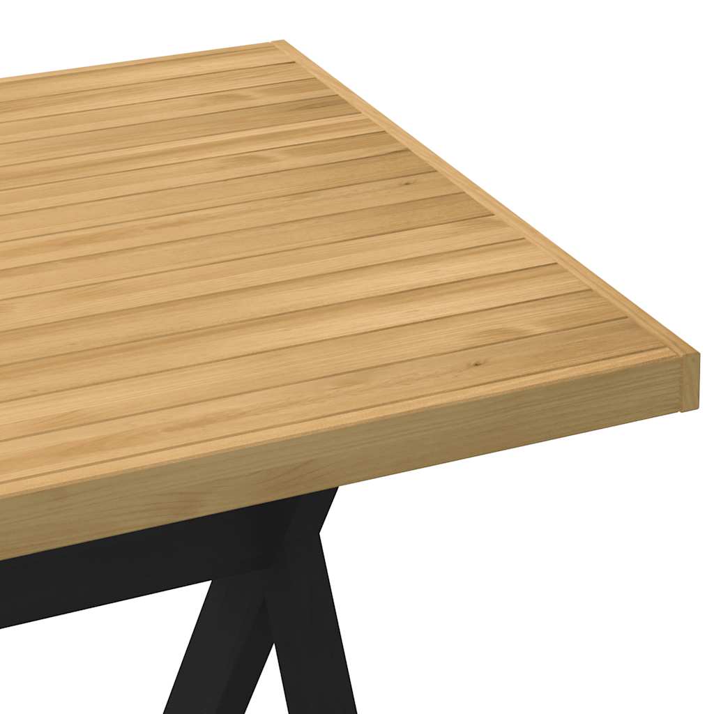 Esstisch NOAIN U-Form-Beine 180x90x75 cm Massivholz Kiefer