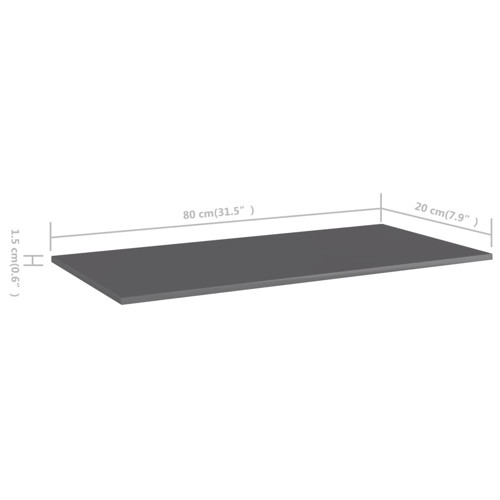 Bücherregal-Bretter 4 Stk. Weiß 40x10x1,5 cm Holzwerkstoff