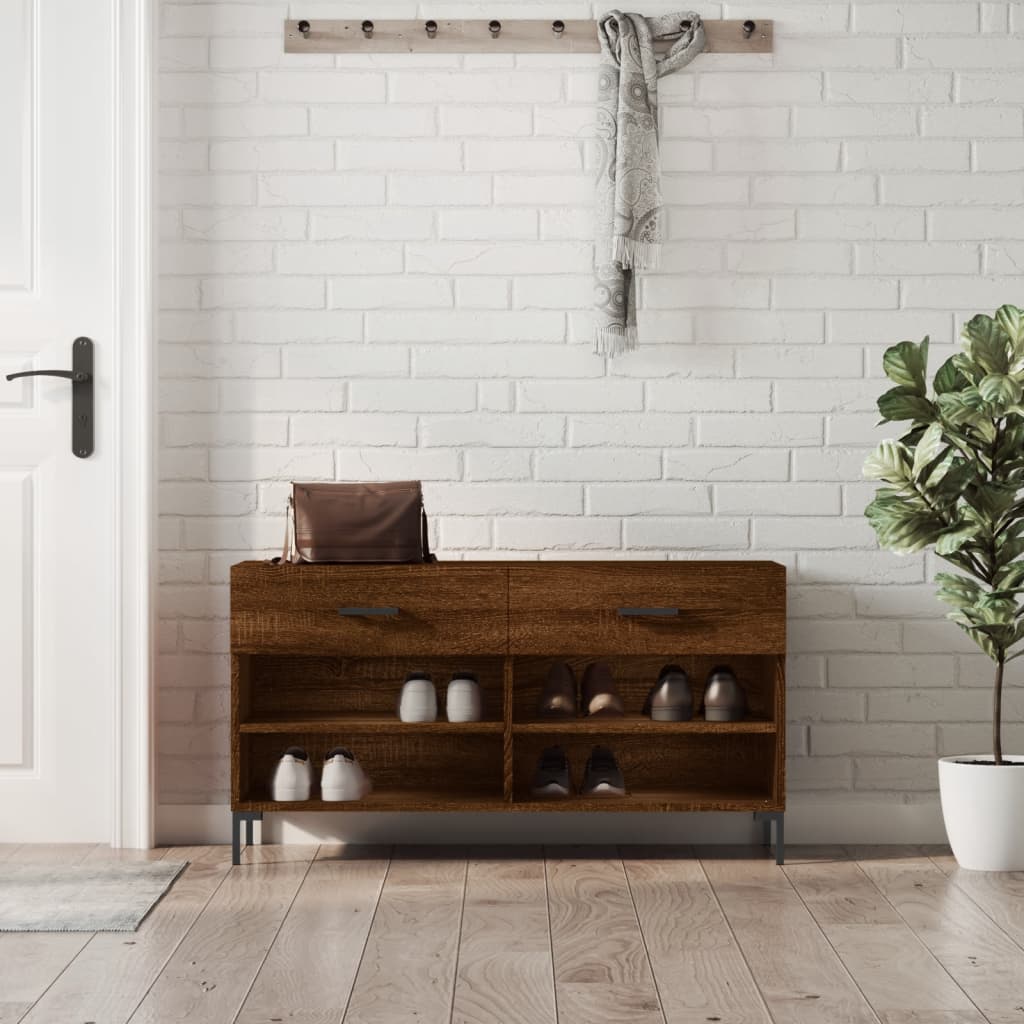 Schuhbank Weiß 102x35x55 cm Holzwerkstoff