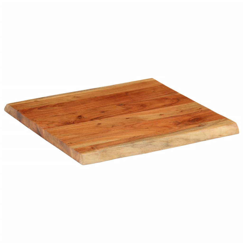 Tischplatte 40x40x2,5 cm Rechteckig Massivholz Akazie Baumkante