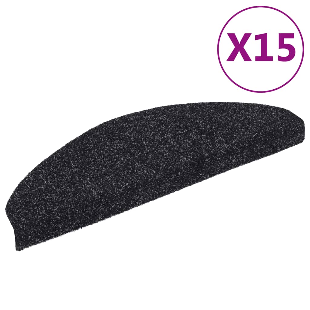Stufenmatten Selbstklebend 15 Stk. 56x17x3 cm Hellbraun Halbrund