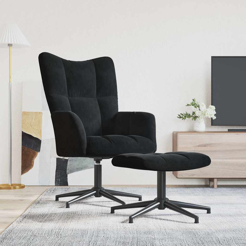 Relaxsessel Dunkelgrau Samt