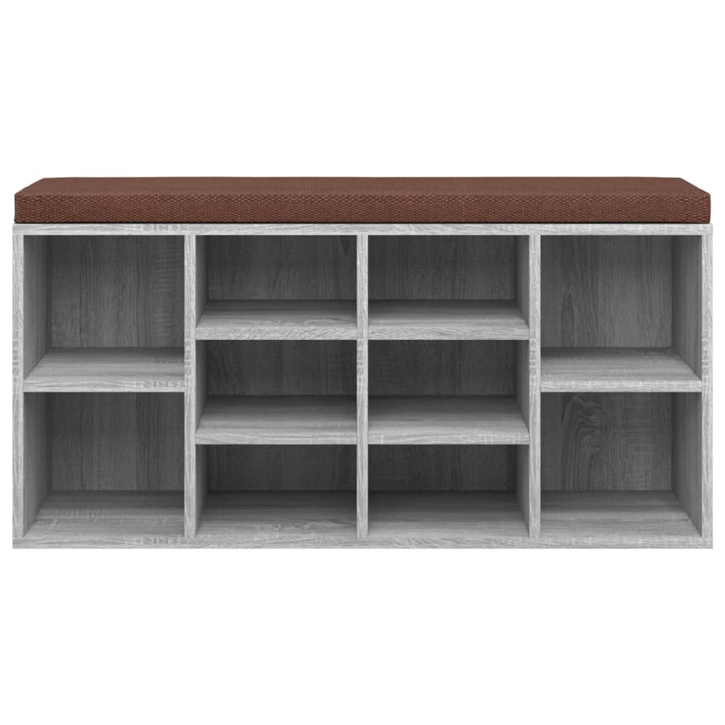 Schuhschrank Schuhbank Sitzbank 10 Fächer weiß