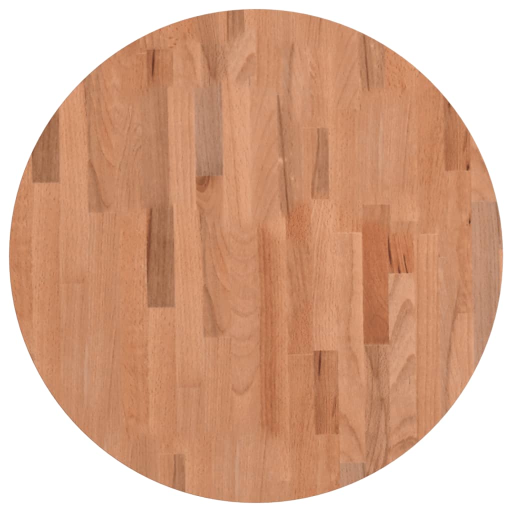 Tischplatte Ø30x1,5 cm Rund Massivholz Buche