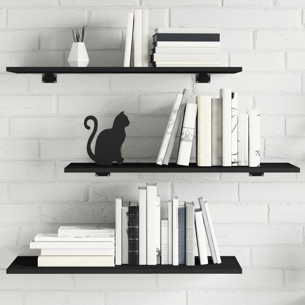 Bücherregal-Bretter 4 Stk. Weiß 40x10x1,5 cm Holzwerkstoff