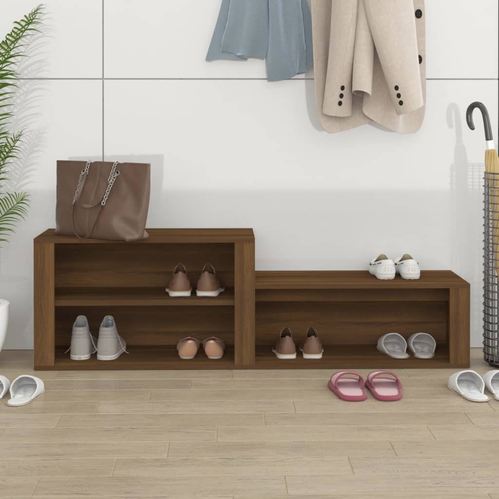 Schuhschrank Weiß 150x35x45 cm Holzwerkstoff